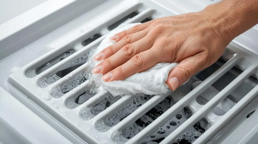 cleaning duct using soap