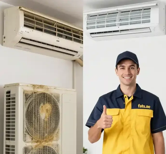AC maintenance and cleaning technician Dubai