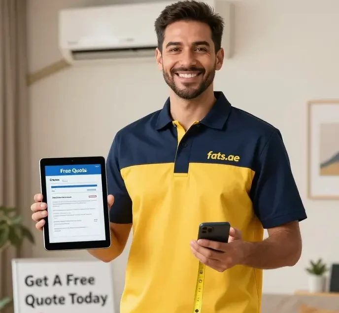 Get a free AC repair Dubai quote from FATs.ae technician